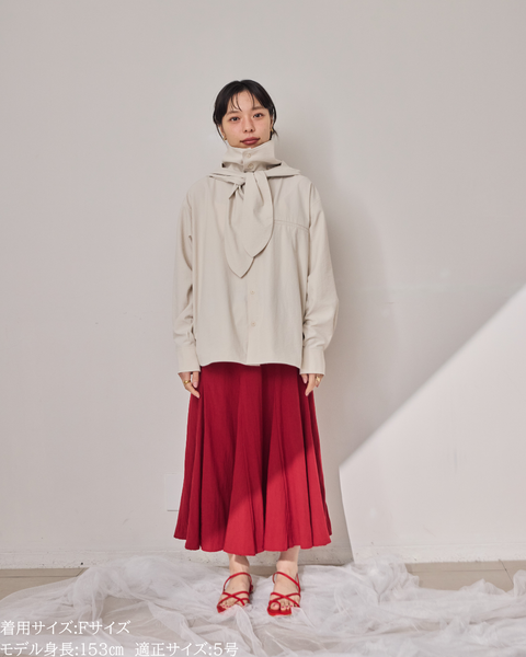 画像をギャラリービューアに読み込む, 小柄/低身長/147cm/フレアスカート/マーメイドスカート/撥水スカート/梅雨コーデ/雨の日コーデ/夏スカート/脚長効果/細見え/ウエストゴム/ポケット付き/軽やか素材/低身長コーデ
