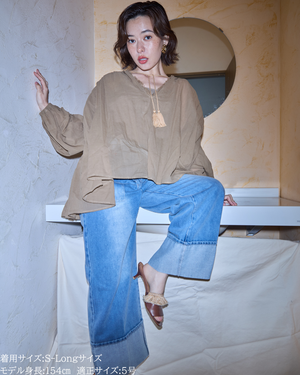 ロールアップデニム【723】