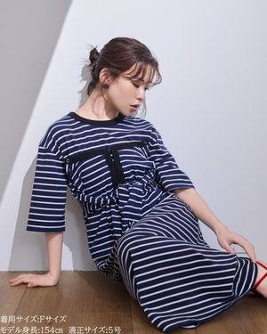 小柄ブランド / 低身長ブランド / 低身長 / 小柄 / 小柄ワンピース / 低身長ワンピース / 4wayワンピース / ワンピースセット / カーディガンセット / セットアップ / 小柄コーデ / 低身長コーデ/ボーダーカーデ/カーディガン