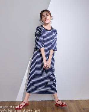 小柄ブランド / 低身長ブランド / 低身長 / 小柄 / 小柄ワンピース / 低身長ワンピース / 4wayワンピース / ワンピースセット / カーディガンセット / セットアップ / 小柄コーデ / 低身長コーデ/ボーダーカーデ/カーディガン