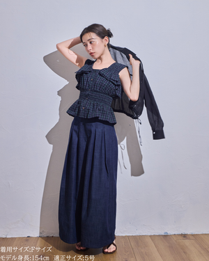 シャツ/小柄/シアーシャツ/コットンシャツ/ショート丈/夏ブラウス/低身長コーデ/セットアップ