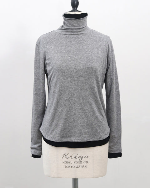 画像をギャラリービューアに読み込む, ウールハイネックカットソー【831】
