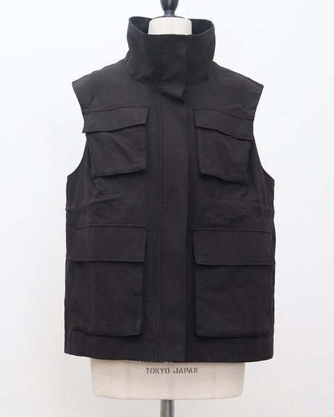 画像をギャラリービューアに読み込む, 《4/5(日)23:59までSET割》リネンコットンサファリベスト(セットアップ可能)【860】
