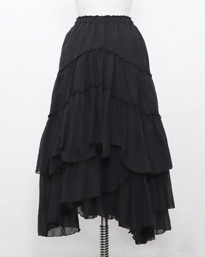 プレミアムコットンギャザーフリルスカート(セットアップ可能)( japan fabric)【863】