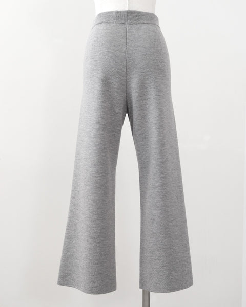 画像をギャラリービューアに読み込む, ウールフレアニットパンツ(セットアップ可能)【848】
