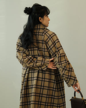 147 オリジナルチェックウールコート(Japan Fabric)【542】
