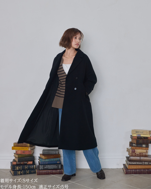147_ichi_yon_nana】ウールチェスターロングコート(Japan Fabric)|低 147_ichi_yon_nana】ウールチェスターロングコート(Japan Fabric)|低