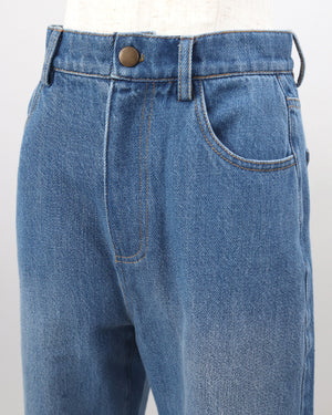 ベーシックストレートデニムパンツ【829】