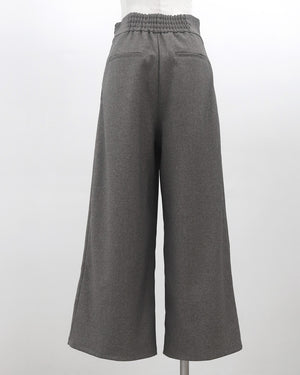 ツイルハイウエストワイドパンツ【835】