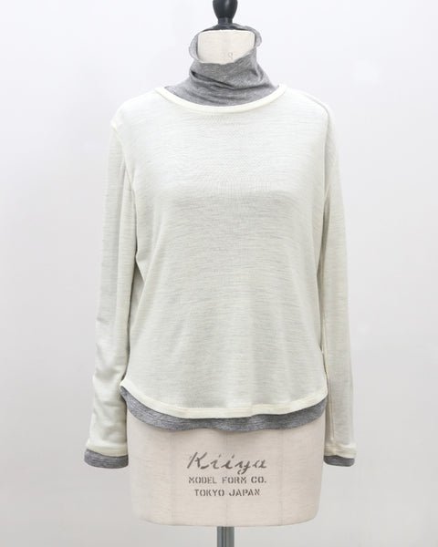 画像をギャラリービューアに読み込む, ウールハイネックカットソー【831】
