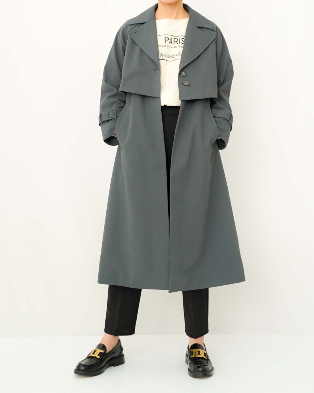 公式通販ストア 低身長オススメ Docking over trench coat