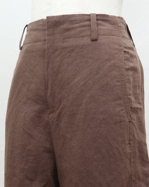 リネンコットンストレートパンツ(セットアップ可能)【861】