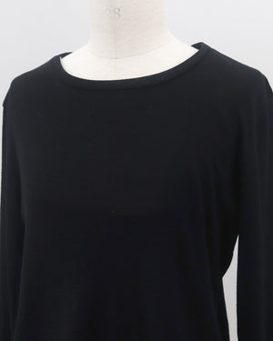 ウールクルーネックカットソー【832】