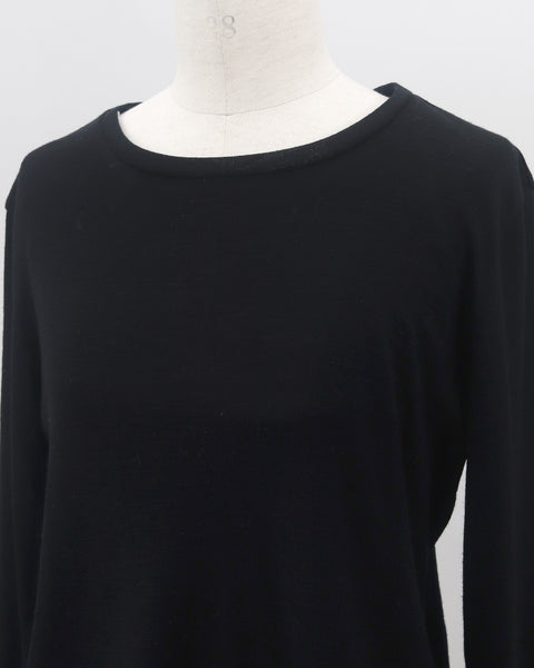 画像をギャラリービューアに読み込む, ウールクルーネックカットソー【832】
