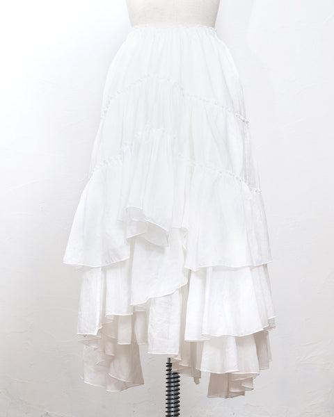 画像をギャラリービューアに読み込む, プレミアムコットンギャザーフリルスカート(セットアップ可能)( japan fabric)【863】
