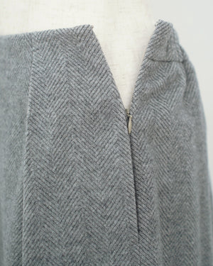 ヘリンボーンウールスカート(Japan Fabric)【567】