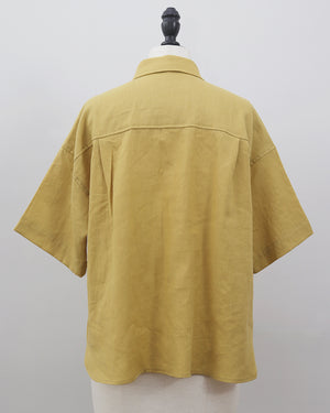 コットンリネンツイルシャツ(セットアップ可能)(Japan Fabric)【766】