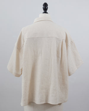 コットンリネンツイルシャツ(セットアップ可能)(Japan Fabric)【766】