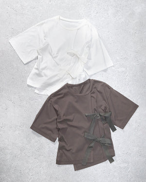 アクセントリボンTシャツ【797】