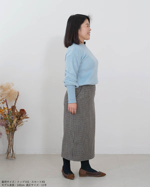 タータンチェックタイトスカート【380】