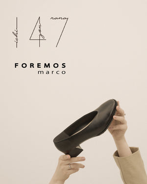 FOREMOS marco × 147 コラボ  ナロースクエアパンプス